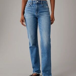 AE Stretch Super High-Waisted Straight Jean